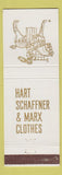 Matchbook Cover - Hart Schaffner Marx Men's Clothes Poole's