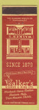Matchbook Cover - Walker's Men's Clothes York PA