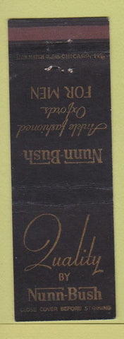 Matchbook Cover - Nunn Bush Men's Shoes New Orleans LA