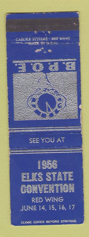 Matchbook Cover - 1956 Elks State Convention Red Wing MN WEAR