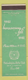 Matchbook Cover - Philadelphia Rifle Club PA 1946