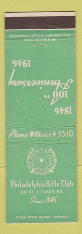 Matchbook Cover - Philadelphia Rifle Club PA 1946