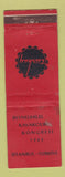 Matchbook Cover - Beynelmilel Kavakcilik Kongresi 1962 Istanbul Turkey WORN