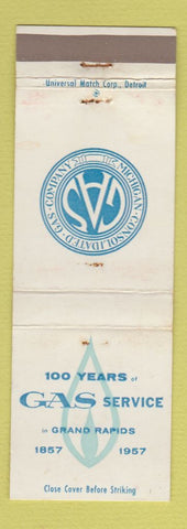 Matchbook Cover - Michigan Gas Company Grand Rapids MI 1957 WEAR