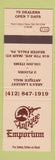 Matchbook Cover - Antique Emporium Mall Beaver Falls PA