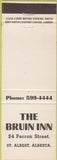 Matchbook Cover - The Bruin Inn St Albert AB