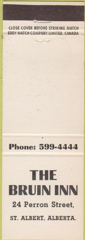 Matchbook Cover - The Bruin Inn St Albert AB