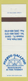 Matchbook Cover - Puerto Gallego Restaurant Fish Market Hialeah FL