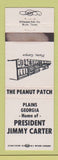 Matchbook Cover - Peanut Patch Plains GA Jimmy Carter WEAR
