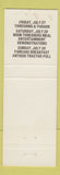 Matchbook Cover - 3rd Annual Threshing Days Miles IA