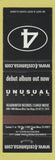 Matchbook Cover - 4 Costa Mesa Band Unusual Warmth San Diego CA