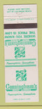 Matchbook Cover - Cunningham's Drug Stores DD Bean