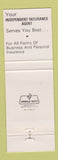 Matchbook Cover - Transamerica Insurance
