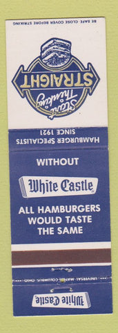 Matchbook Cover - White Castle Hamburgers Columbus OH