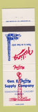Matchbook Cover - Geo E Failing Supply Oil Well Edmonton Calgary AB