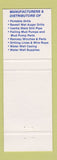 Matchbook Cover - Geo E Failing Supply Oil Well Edmonton Calgary AB
