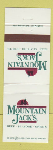 Matchbook Cover - Mountain Jacks Restaurant