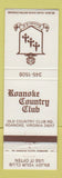 Matchbook Cover - Roanoke Country Club Roanoke VA