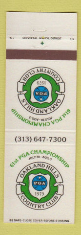 Matchbook Cover - Oakland Hills Country Club MI