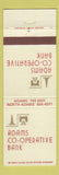 Matchbook Cover - Adams COOP North Adams MA