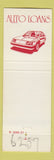 Matchbook Cover - Adams COOP North Adams MA