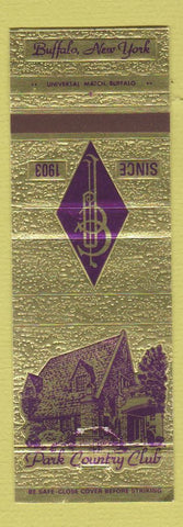 Matchbook Cover - Park Country Club Buffalo NY