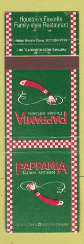 Matchbook Cover - Pappamia Italian Kitchen Houston TX