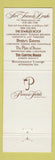 Matchbook Cover - Sir Francis Drake Hotel San Francisco CA