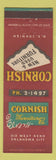 Matchbook Cover - Cornish Furniture RE Cornish Oklahoma City OK