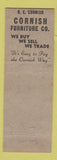Matchbook Cover - Cornish Furniture RE Cornish Oklahoma City OK