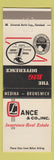 Matchbook Cover - Lance Insurance Real Estate Medina Brunswick OH