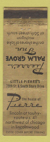 Matchbook Cover - Pierre Palm Grove Lincolnwood IL