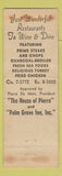 Matchbook Cover - Pierre Palm Grove Lincolnwood IL