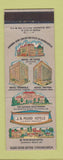 Matchbook Cover - JB Pound Hotels Savannah GA Chattanooga TN Jacksonville FL