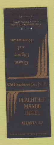 Matchbook Cover - Peachtree Manor Hotel Atlanta GA