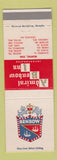 Matchbook Cover - Admiral Benbow Inn Memphis Nashville TN Natchez AL Houston