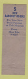 Matchbook Cover - Hotel Rodney Wilmington DE