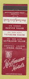 Matchbook Cover - Hoffmann Hotels Monroe WI South Bend IN