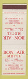 Matchbook Cover - Bon Air Motel Louisville KY