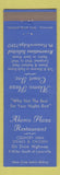 Matchbook Cover - Alamo Plaza Restaurant Louisville KY motel