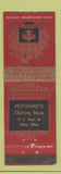 Matchbook Cover - Bostonian Men's Shoes Pritchard's Niles OH
