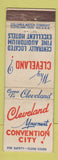 Matchbook Cover - Cleveland OH Convention City Tourism WEAR