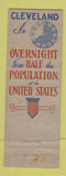Matchbook Cover - Cleveland OH Convention City Tourism WEAR