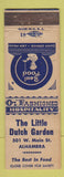 Matchbook Cover - Little Dutch Garden Alhambra CA