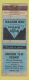 Matchbook Cover - Kingfisher COOP Creamery OK WORN