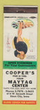 Matchbook Cover - Cooper's Maytag Center Sioux City IA pinup