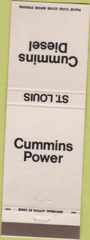 Matchbook Cover - Cummins Diesel St Louis MO