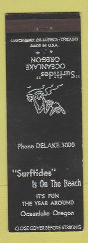 Matchbook Cover - Surftides Ocean Lake OR