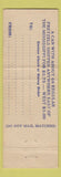 Matchbook Cover - Sturgis Pretzels Victor Brand Reading PA