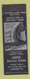 Matchbook Cover - Ardis Beauty Salon Lebanon PA